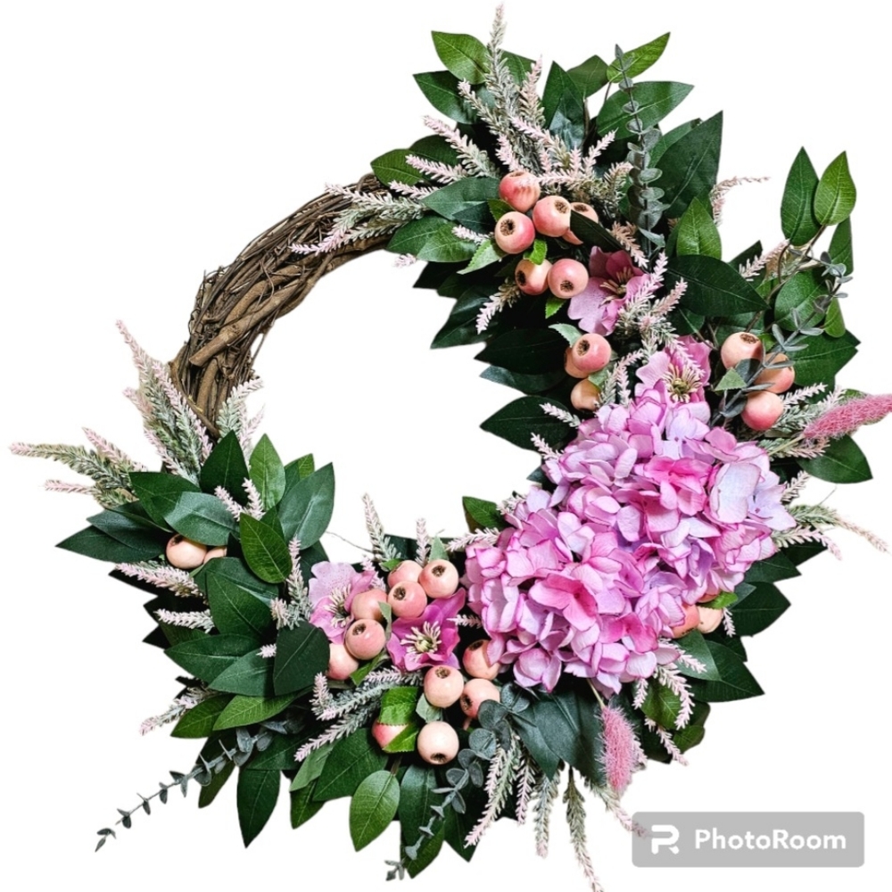 Pink Spring Wreath - Picture 3 of 9